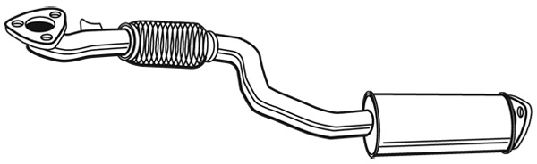 Vorschalldämpfer WALKER 23713