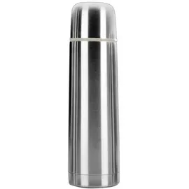 Ibili 753810 Isolierbehälter für Flüssigkeiten, mit doppelter Innenwand, Innenwand aus Edelstahl, 18/10, mit abschraubbarem Deckel, Fassungsvermögen: 1 Liter
