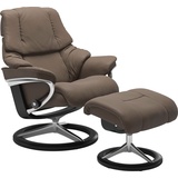 Stressless Stressless® Relaxsessel »Reno«, mit Signature Base, Größe S, M & L, Gestell Schwarz braun