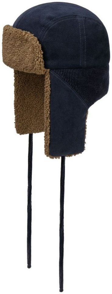 Stetson Schirmmütze Bomber Cap Flieger-Mütze Soft Cotton/Cord blau