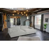 KAWOLA Big Sofa Madeline Cord hellgrau