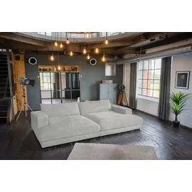 KAWOLA Big Sofa Madeline Cord hellgrau