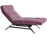 KAWOLA Relaxliege AMERIVA Polyester 80 x 110 x 158 cm Lila mit Kissen und Kopfteil