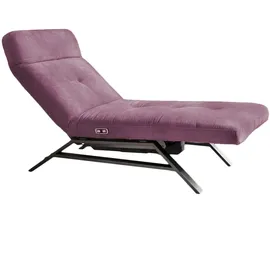 KAWOLA Relaxliege AMERIVA Polyester 80 x 110 x 158 cm Lila mit Kissen und Kopfteil