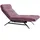 KAWOLA Relaxliege AMERIVA Polyester 80 x 110 x 158 cm Lila mit Kissen und Kopfteil