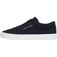 Tommy Hilfiger Herren Vulcanized Sneaker Th Hi Vulc Low Canvas Schuhe, Blau (Desert Sky), 46