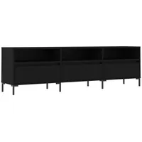 Furnicato TV-Schrank Schwarz 150x30x44,5 cm Holzwerkstoff
