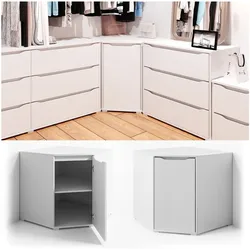 VICCO Eck Kommode RUBEN Weiß Sideboard Mehrzweckschrank Schrank Kleiderschrank