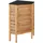 Dehner Outdoor-Küche Eckregal Southampton, ca. B50/H90/T50 cm, Hellbraun, Schwarz