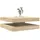 vidaXL Couchtisch 360-Grad Drehbar Braun Eiche 90 x 90 x 34,5 cm
