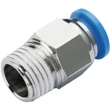 TRU Components Gerade-Verbinder PC6-02 Rohr-Ø: 6mm Gewinde-Maß: R1/4