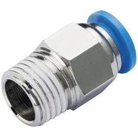 TRU Components Gerade-Verbinder PC6-02 Rohr-Ø: 6mm Gewinde-Maß: R1/4