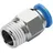 TRU Components Gerade-Verbinder PC6-02 Rohr-Ø: 6mm Gewinde-Maß: R1/4