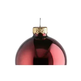 Kaemingk Weihnachtsbaumkugel 10er-Set - rot ¦ Glas,Aluminium Ø: 6