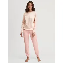 CALIDA Soft Dreams Bündchen-Pyjama Damen, Frottee-Qualität aus Baumwollmix - 44-46
