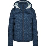 Ziener Damen TUSJA Ski-Jacke/Winter-Jacke | warm, atmungsaktiv, wasserdicht, leaves navy print, 38