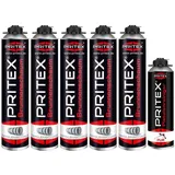 Brunnenschaum Set 5 x 750 ml inkl. Pistolenreiniger Bauschaum Montageschaum