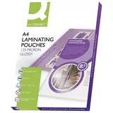 Q-Connect Heißlaminier-Folientasche, A4, 125 mym, 216 x 303mm, 100 Stück