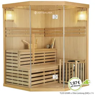 Artsauna Espoo150 Premium inkl. 6 kW Ofen + int. Steuerung