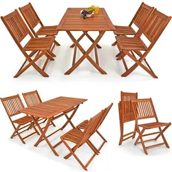 Garten-Sitzgruppe Sydney 5-tlg Akazienholz FSC®-zertifiziert
