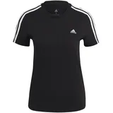 adidas LOUNGEWEAR Essentials Slim T-Shirt Damen 095A - black/white S/S