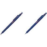 rOtring 600 Kugelschreiber | mittlere Spitze | Schwarze Tinte | Blauer Schaft | nachfüllbar & 600 Druckbleistift | 0,7 mm | Blau | Ergonomisches Vollmetallgehäuse
