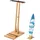 Vevor vertikaler Surfbrettständer Surfbrettregal aus Holz zur Aufbewahrung (einstellbar 370-665 mm), freistehender Boardständer-Organizer mit Korkpolsterung, für Wakeboard Snowboard Kiteboard