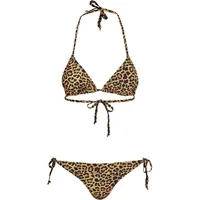 URBAN CLASSICS Damen TB2797-Ladies Animal Bikini-Set, Mehrfarbig (Leo 01720), L