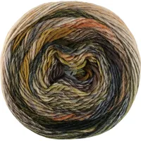 Lana Grossa Colorissimo 0215 orangebraun silber hellgrau hellbeige blaugrau
