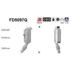 AS Ruß-/Partikelfilter, Abgasanlage  für BMW 18307823349 FD5097Q