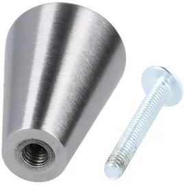 MS Beschläge Möbelknopf Schubladenknopf Edelstahl konischer Kommodenknopf 26 x 18mm Knopf