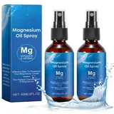 Magnesium Spray 2 Stück Magnesium Öl Magnesiumöl Spray Magnesium Spray Füße Magnesium Oil für Verbessert die Schlafqualität 100% Natürlich Reines MagnesiumÖl Spray für Sport und Muskel entspannung