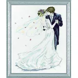 Design Works Crafts Kreuzstich Stickpackung Hochzeitspaar, Zählmuster