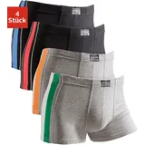 Authentic Underwear Boxer in grau-meliert, grau-meliert, schwarz, schwarz), | Gr.: 5