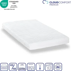 cloudcomfort Premium 7-Zonen Matratze 160x200 cm CloudComfort, Höhe 15 cm, Härtegrad H2/H3