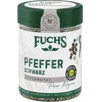 Fuchs Pfeffer schwarz, geschroteter Pfeffer in Dose, 60g