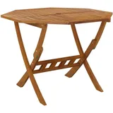vidaXL Gartentisch klappbar 90 x 75 cm Braun