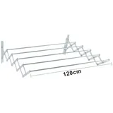 Fplus - Talox Ausziehbare Aluminium-akkordeon-wäscheleine 120x80cm