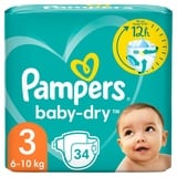 Pampers Baby-Dry 6 - 10 kg 34 St.