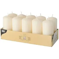 Papstar Stumpenkerze 4 x 9 cm 40 St. creme