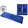 THEKO Bettumrandung THEKO "Gabbeh Super, Handweb, Teppich, Bordüre, reine Wolle" Gr. 14, blau (dunkelblau), H:9mm, Obermaterial: 100% Wolle, Bettumrandungen, Bettvorleger, Schlafzimmer, Läufer-Set