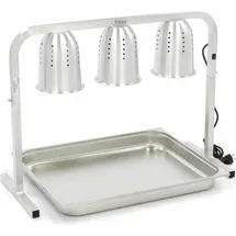 MAXIMA Heizlampe - 3 Lampen - inklusive 3 Lampen und 1 x 1/2 GN Behälter