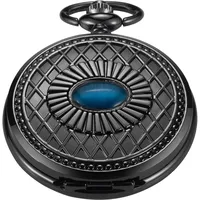 Whodoit Herren Retro-Taschenuhr, mechanisch, Handaufzug, Steampunk, römische Ziffern, W351