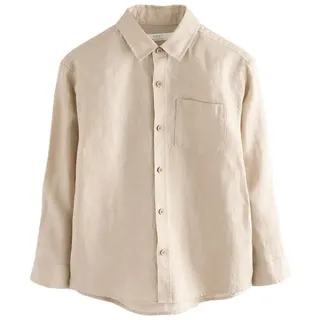 Next Langarmhemd Langarmhemd aus 100 % Leinen (1-tlg) beige 104 (4 J.)