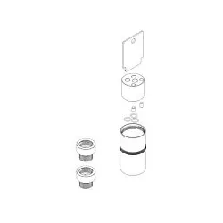 Herzbach MODUL7 Verlängerung 30mm Hebelmischer 70.718012.1.09 Wandauslauf 1 Verbraucher