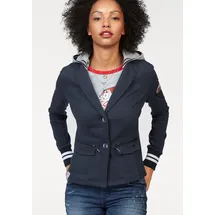 KangaROOS Sweatblazer in marine-hellgrau-meliert | Gr.: 42