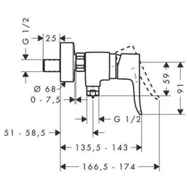 Hansgrohe Metris chrom