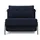 Innovation Living Schlafsessel Cubed Stoff 95 x 79 x 103 cm Blau mit Kissen