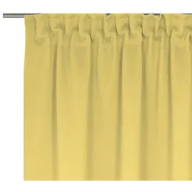 ADAM Audio Vorhang ADAM "Uni Collection light", gelb, B:142cm H:365cm, Baumwolle (Bio-Baumwolle), Gardinen, aus 100% Bio-Baumwolle