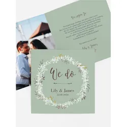 Hochzeitseinladungen selbst gestalten mit Spruch und Fotos im Onlinedesigner bei Meine-Kartenmanufaktur.de